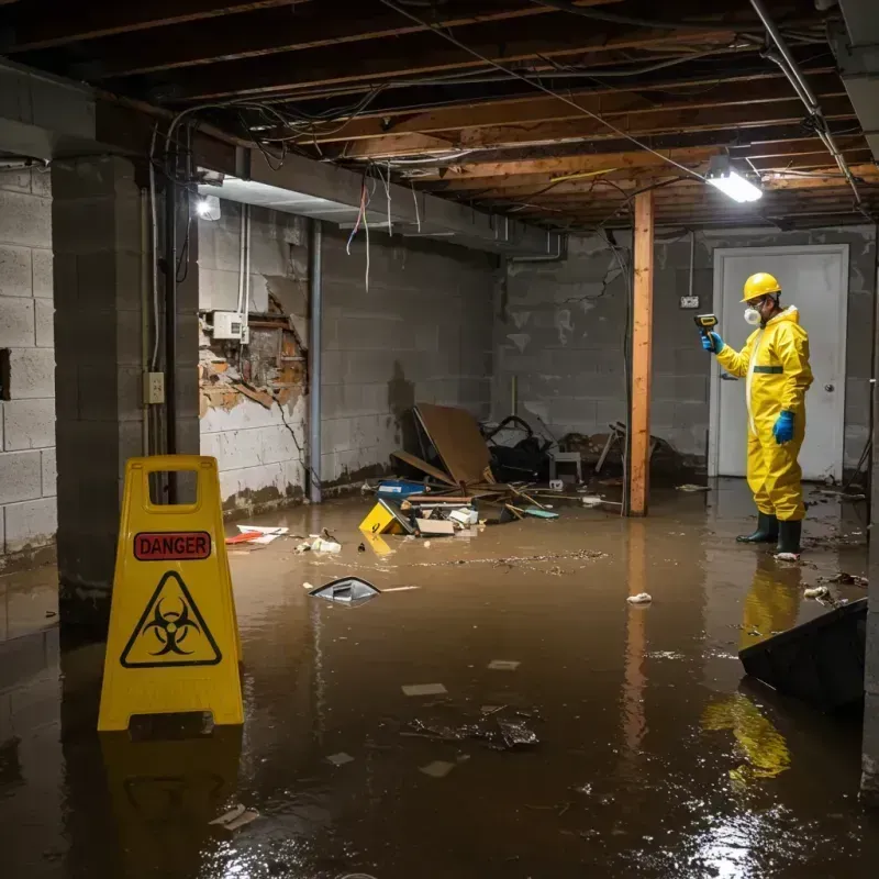 Flooded Basement Electrical Hazard in Pointe Coupee Parish, LA Property